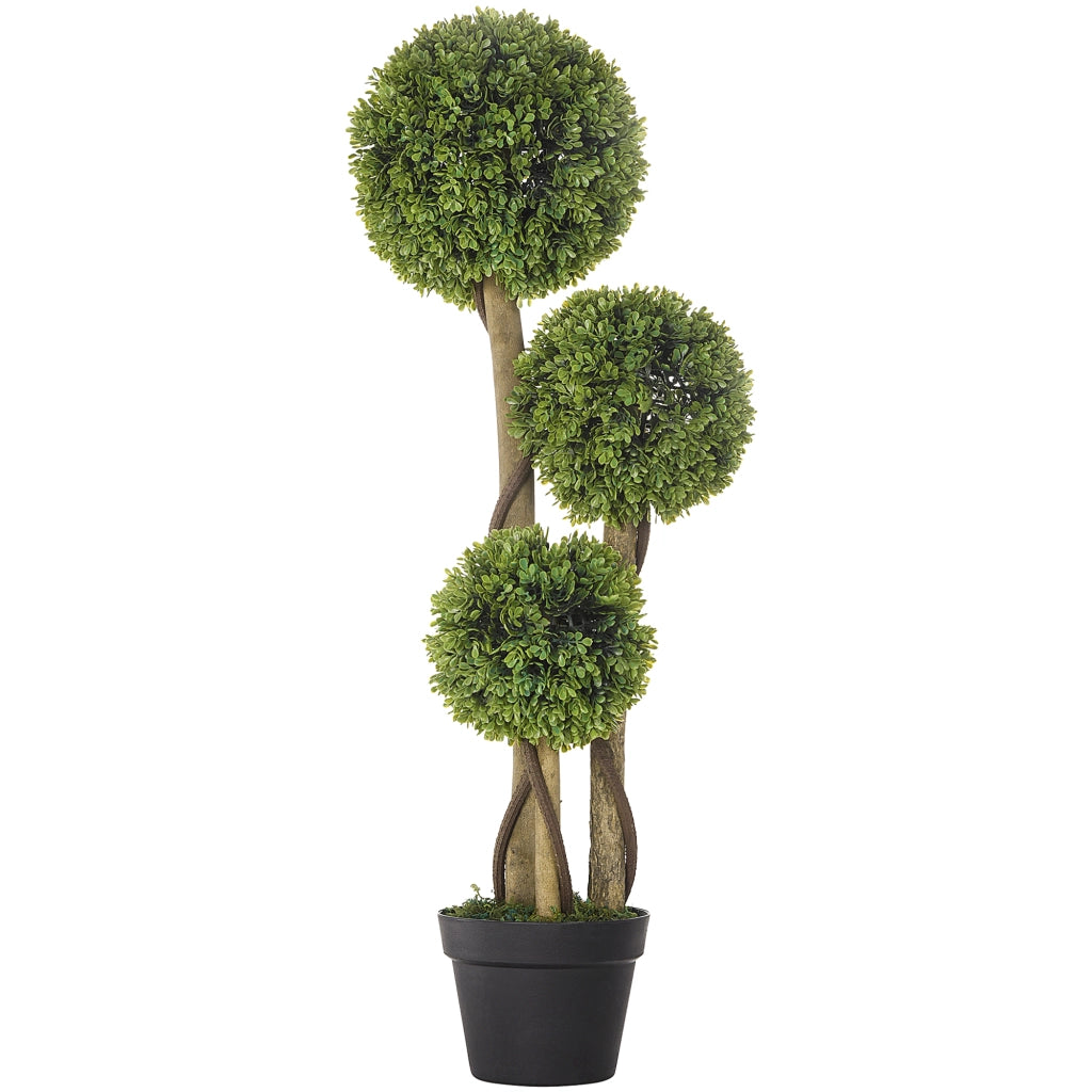 Pianta Artificiale Bosso con Vaso ¨C Zephmum ¨C Verde Altezza 90 cm