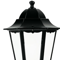 Lanterna da palo modello Berlino Ø60 mm – 60W IP44 – 192x192x356 mm – Nero – Syntesy