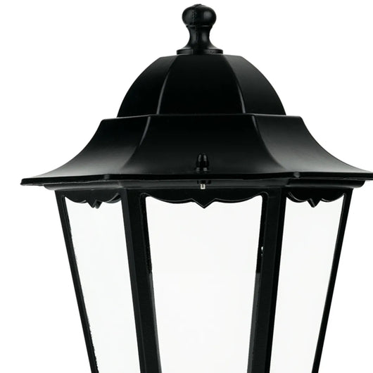 Lanterna da palo modello Berlino Ø60 mm – 60W IP44 – 192x192x356 mm – Nero – Syntesy