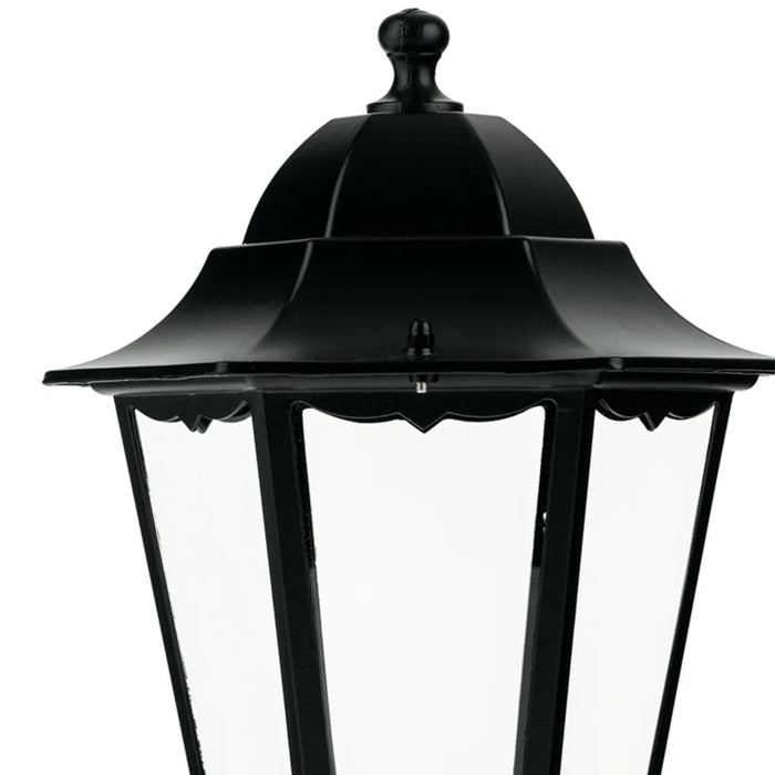 Lanterna da palo modello Berlino Ø60 mm – 60W IP44 – 192x192x356 mm – Nero – Syntesy