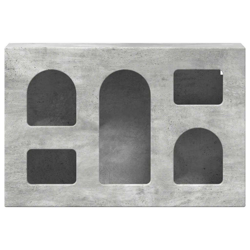 Armadio pensile con lo scaffale Grigio cemento 60 x 20 x 40 cm 891377