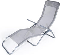 Lettino a dondolo Rocking in ferro con tessuto textilene – 59x103x160 cm – Vette