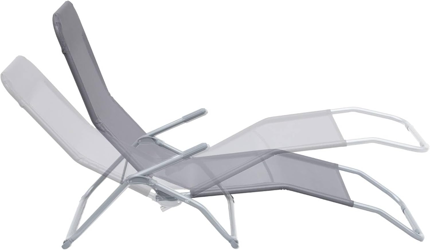 Lettino a dondolo Rocking in ferro con tessuto textilene – 59x103x160 cm – Vette