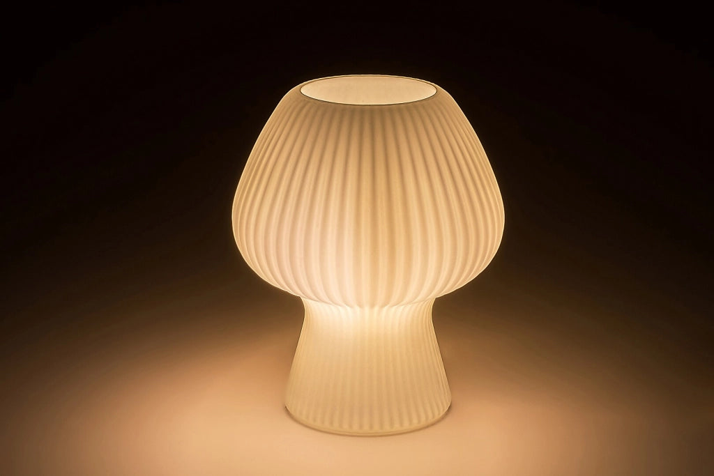 Lampada da tavolo bianca in vetro E14 Vinelle Rabalux 74023