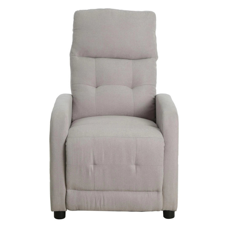 Poltrona Relax Emily In Tessuto Poliestere Colore Sabbia