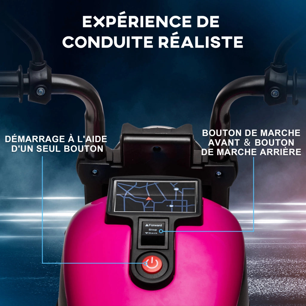 Moto Elettrica Bambini 2 Ruote ¨C zephmum ¨C Rosa 18-36 Mesi