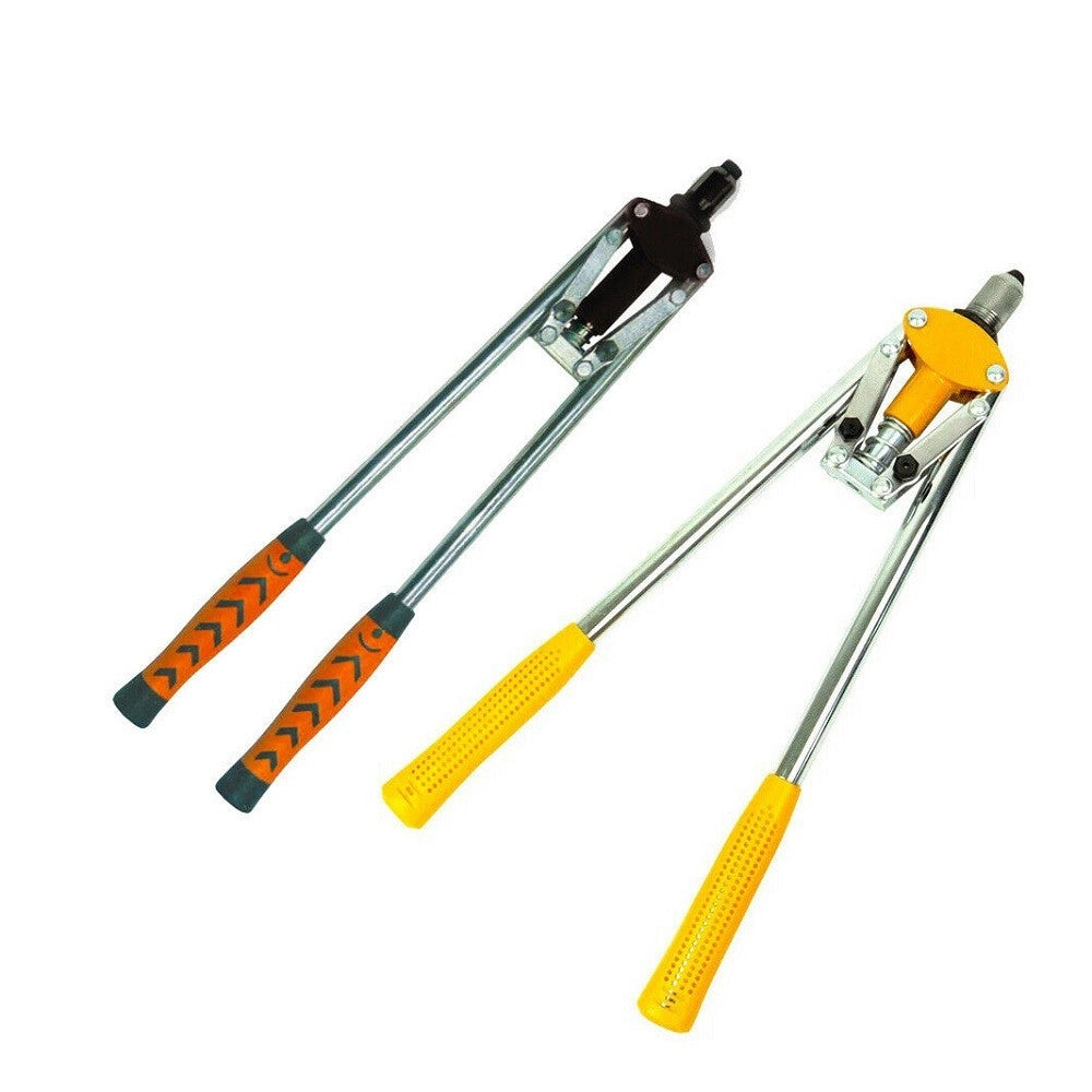 Trade Shop - Pinza Rivettatrice Doppio Manico Con Aste Lunghe 17" Rivetti Da 3.2 4.0 4.8 -