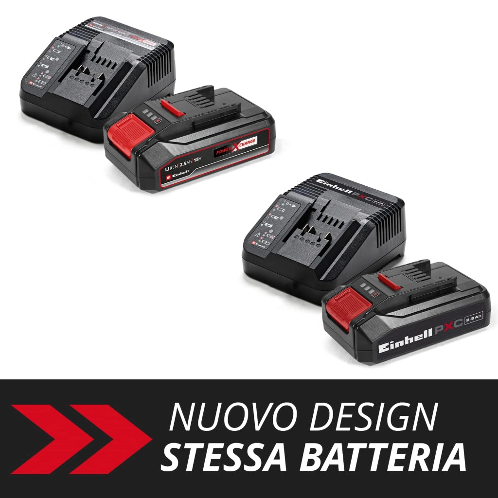 Kit Energy Caricabatteria Xchange + 1 Batteria 18 V 2,5AH Einhell