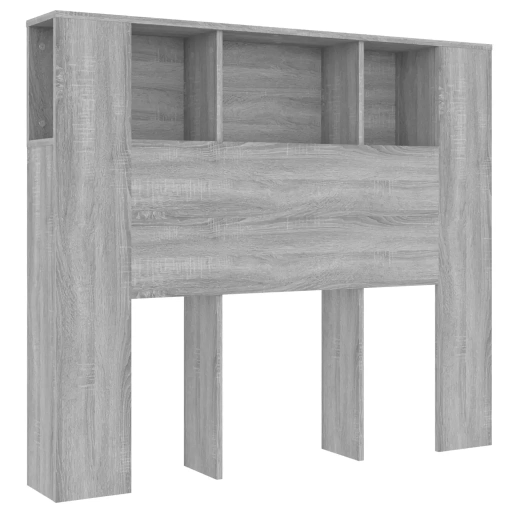 Testiera con Scomparti Grigio Sonoma 120x18,5x102,5 cm 817268