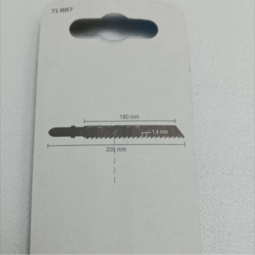 Benman lame attacco bosch da 180/200mm per seghetto alternativo per ferro dentatura fine - blister da 5 lame