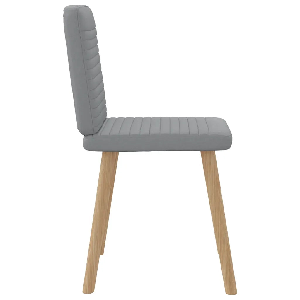 Sedie da Pranzo 6 pz Grigio Chiaro in Tessuto 3315514