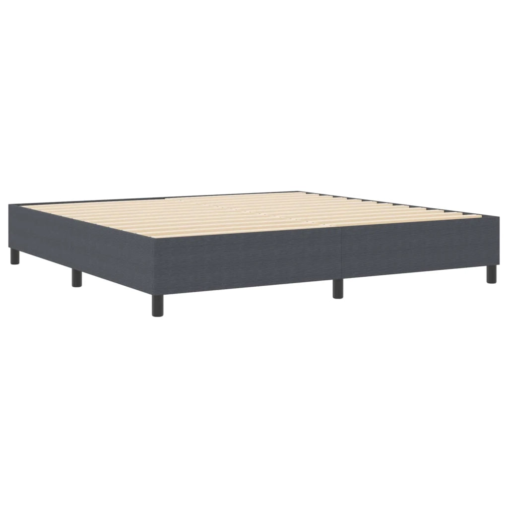Struttura letto piattaforma-Giroletto-Rete del Letto Grigio scuro 200 x 200 cm