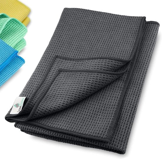 Set di tovaglioli microfibra per uso domestico, cucina, bagno, auto, tovaglioli per pulizia senza prodotti chimici, tovaglioli per pulire senza striature e piume, tovaglioli per finestre, tovaglioli per asciugare, 3 pezzi, 60 x 40 cm