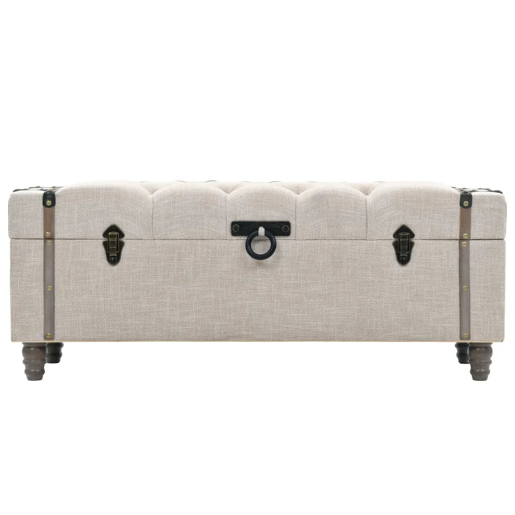 Set Cassapanche 3 pz in Legno Massello e Acciaio 112x37x45 cm cod mxl 40084