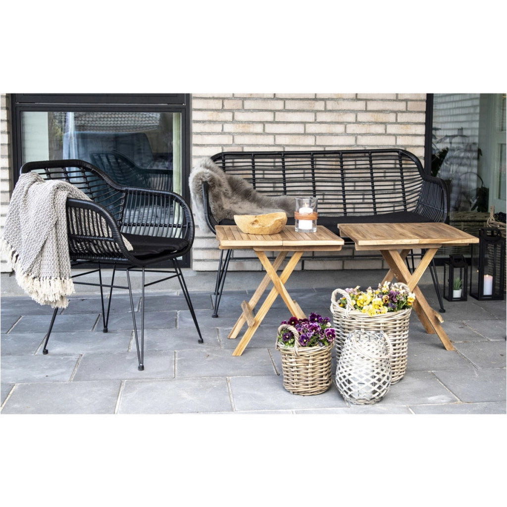 Tavolo da Giardino Bilbao, Marrone, Legno, 50x50x50 cm