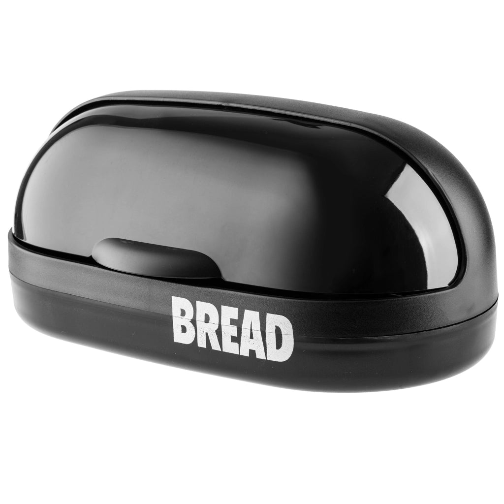Contenitore per il pane KADAX nero, grande, con coperchio, moderno