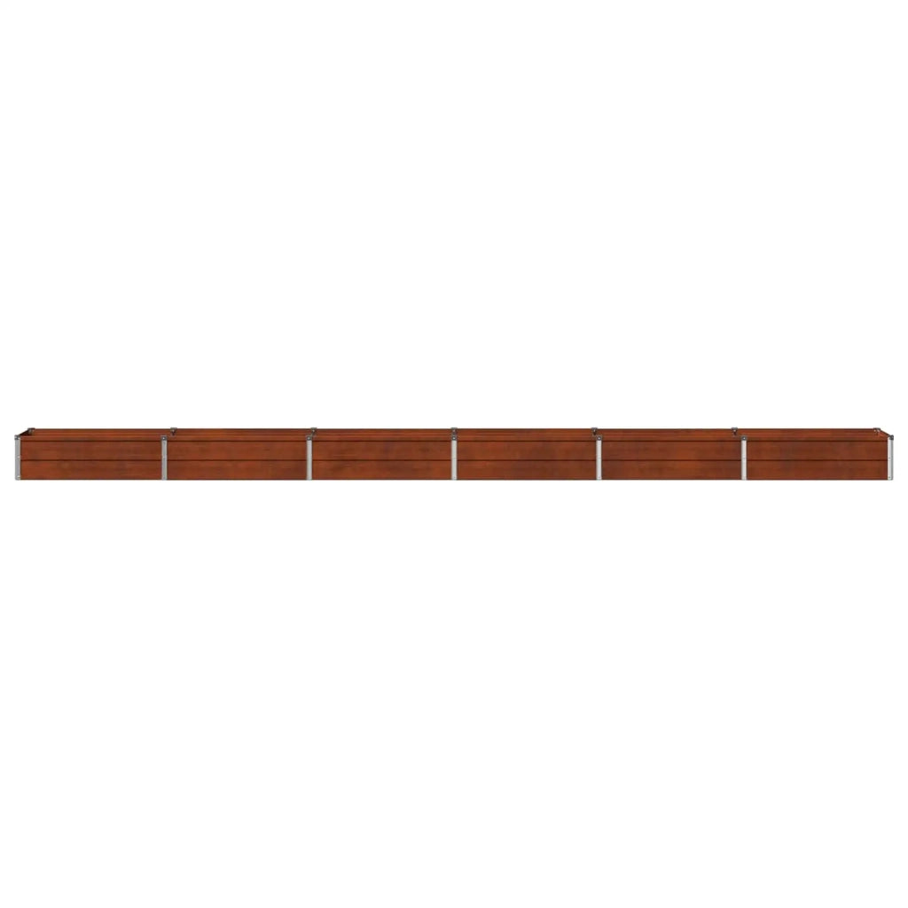 Letto rialzato da giardino Ruggine 480 x 40 x 24 cm cartone 8006369