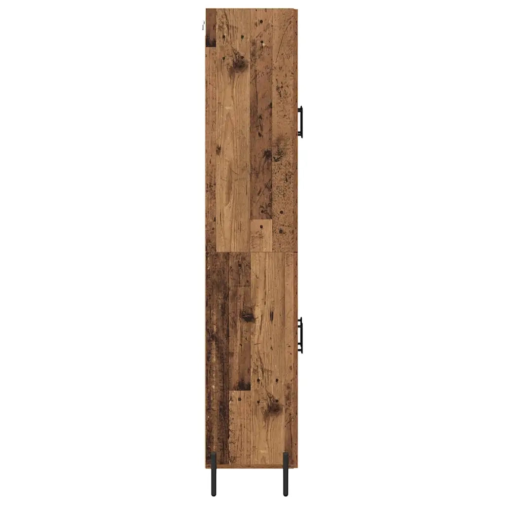 Credenza 2 pz-Set di 2 Buffet-Armadio da cucina Legno vecchio Legno multistrato 365636