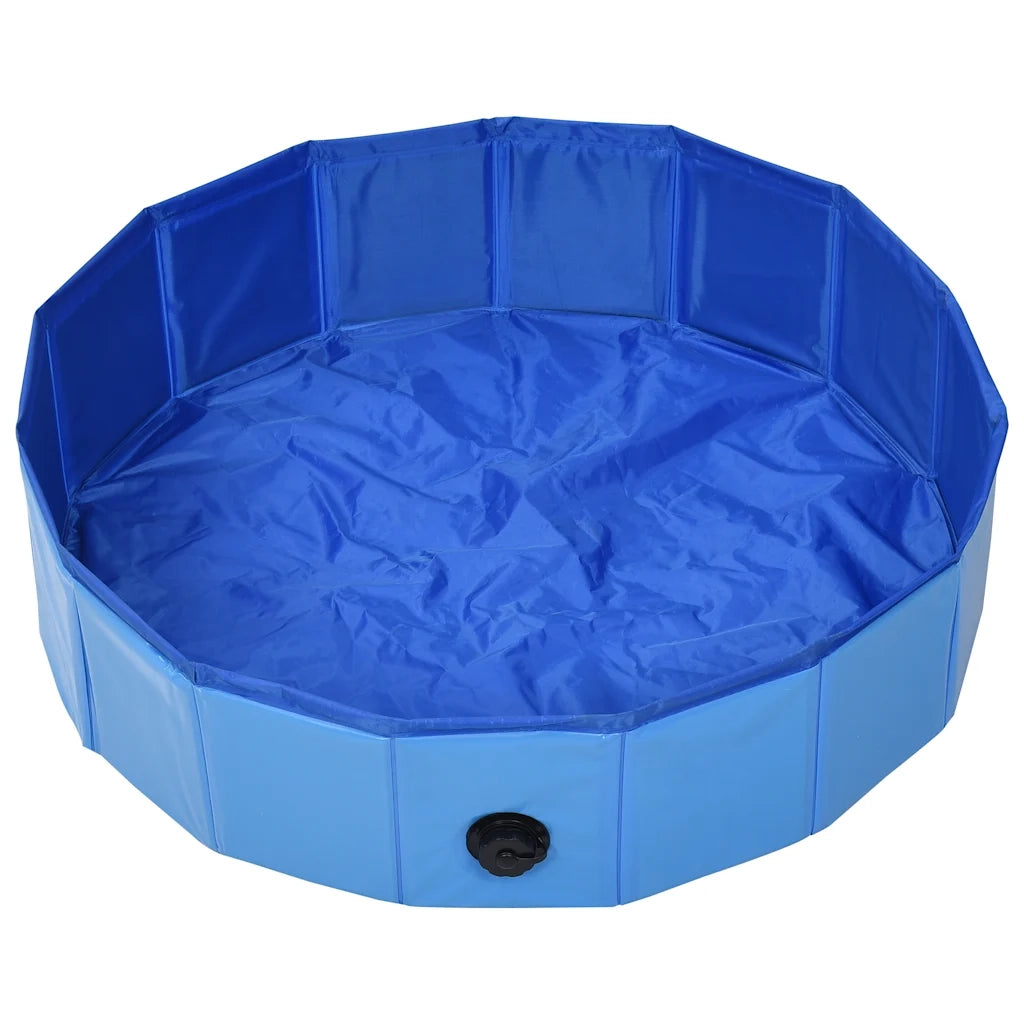 Piscina per Cani Pieghevole Blu 80x20 cm in PVC CFW7760825