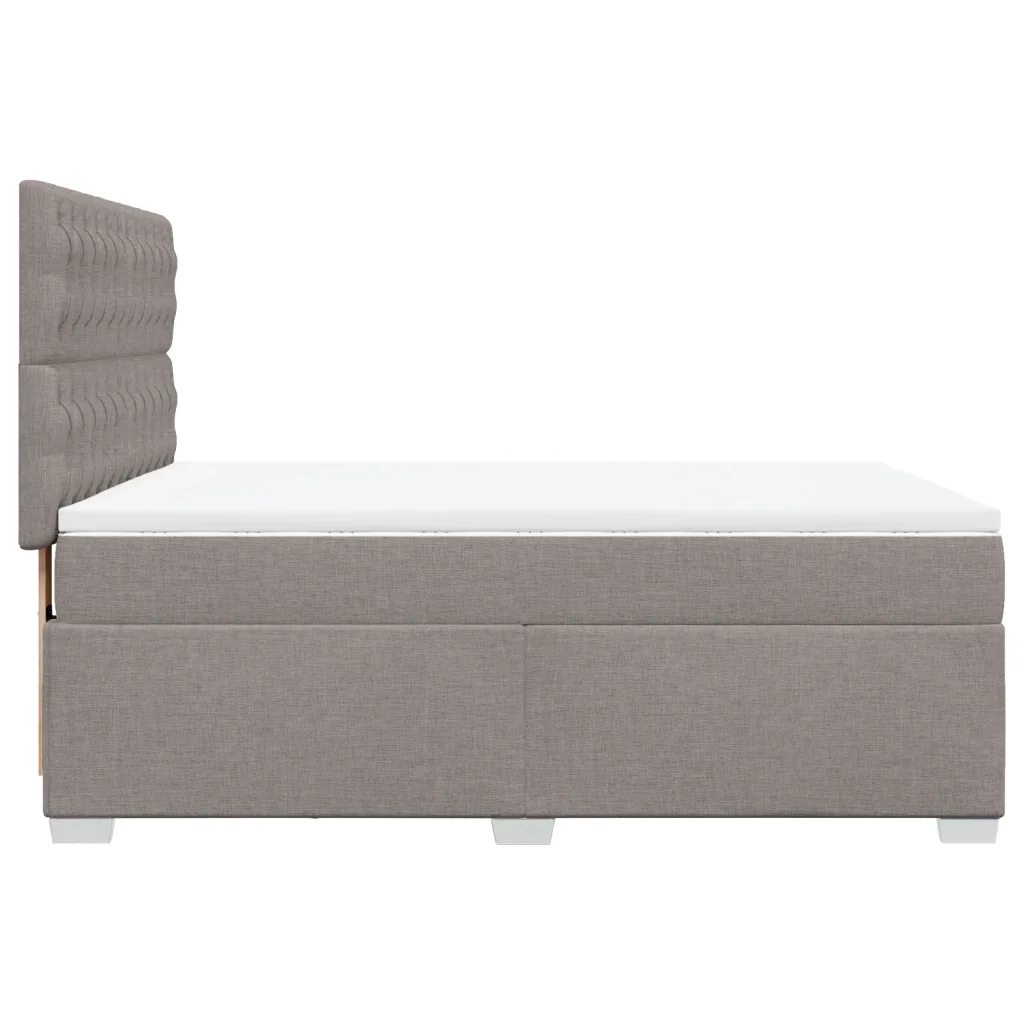 Giroletto a Molle con Materasso Tortora 140x190 cm in Tessuto 3290494