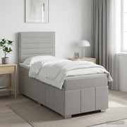 Letto box spring con materasso Grigio Chiaro 80 x 200 cm 3454001