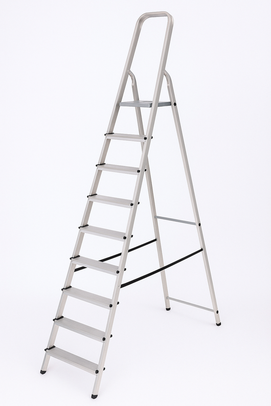 SCALA IN ALLUMINIO ALFA EUROSCALA EN131- 8 gradini cm.53x232h (171h pedana) kg.7,8 - 1 pezzi FACAL