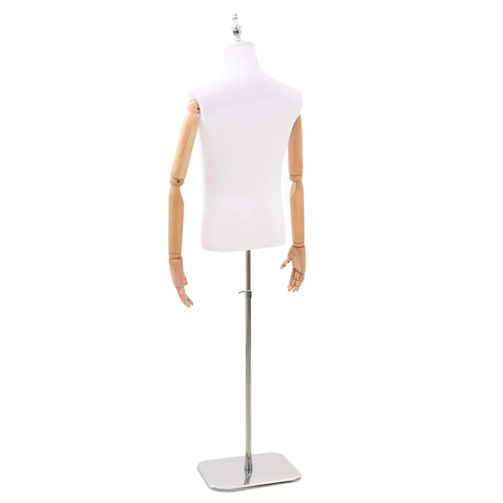 Manichino Regolabile 170-218 cm con Base Maschio PP Bianco 42041705