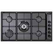 De’Longhi FLN 59 DD piano cottura Nero Da incasso 86 cm Gas 5 Fornello(i)