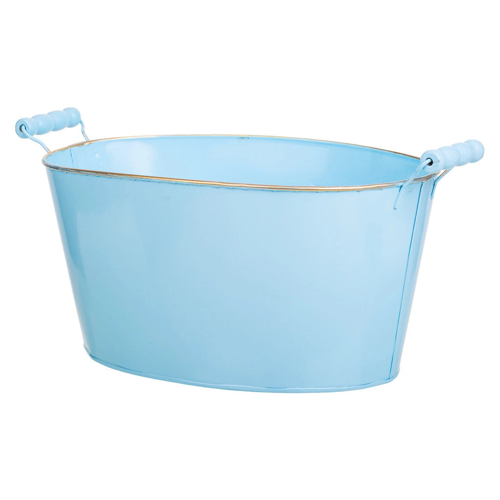 Lavabo metallo blu 38/33,5x24,5x16,5/19h b:28x19,5