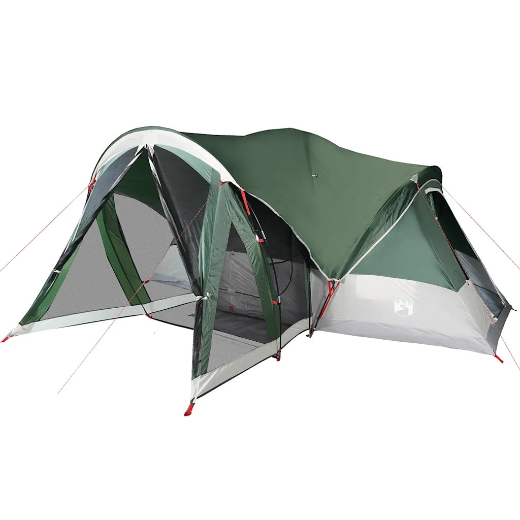 Tenda Familiare Tipi per 8 Persone-Tenda da campeggio Verde Impermeabile 346810