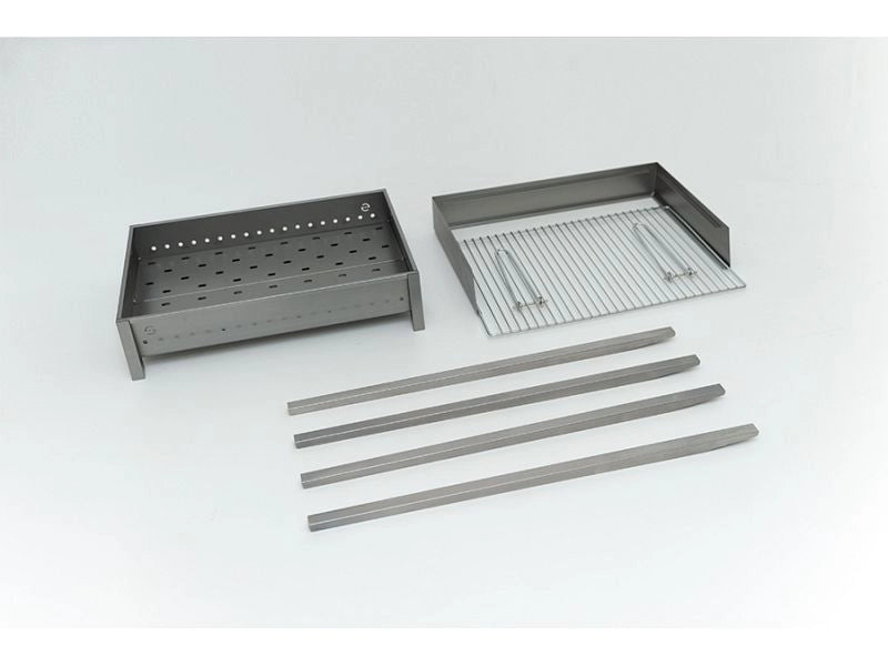 Barbecue a carbone Lisa Vesuvio 60x40 portatile in ferro alluminato