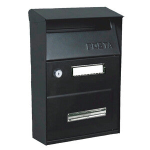 C CASSETTA POSTALE AUSTRIA NERO 9005 21.5X10.5X32CM- 1,0 pz