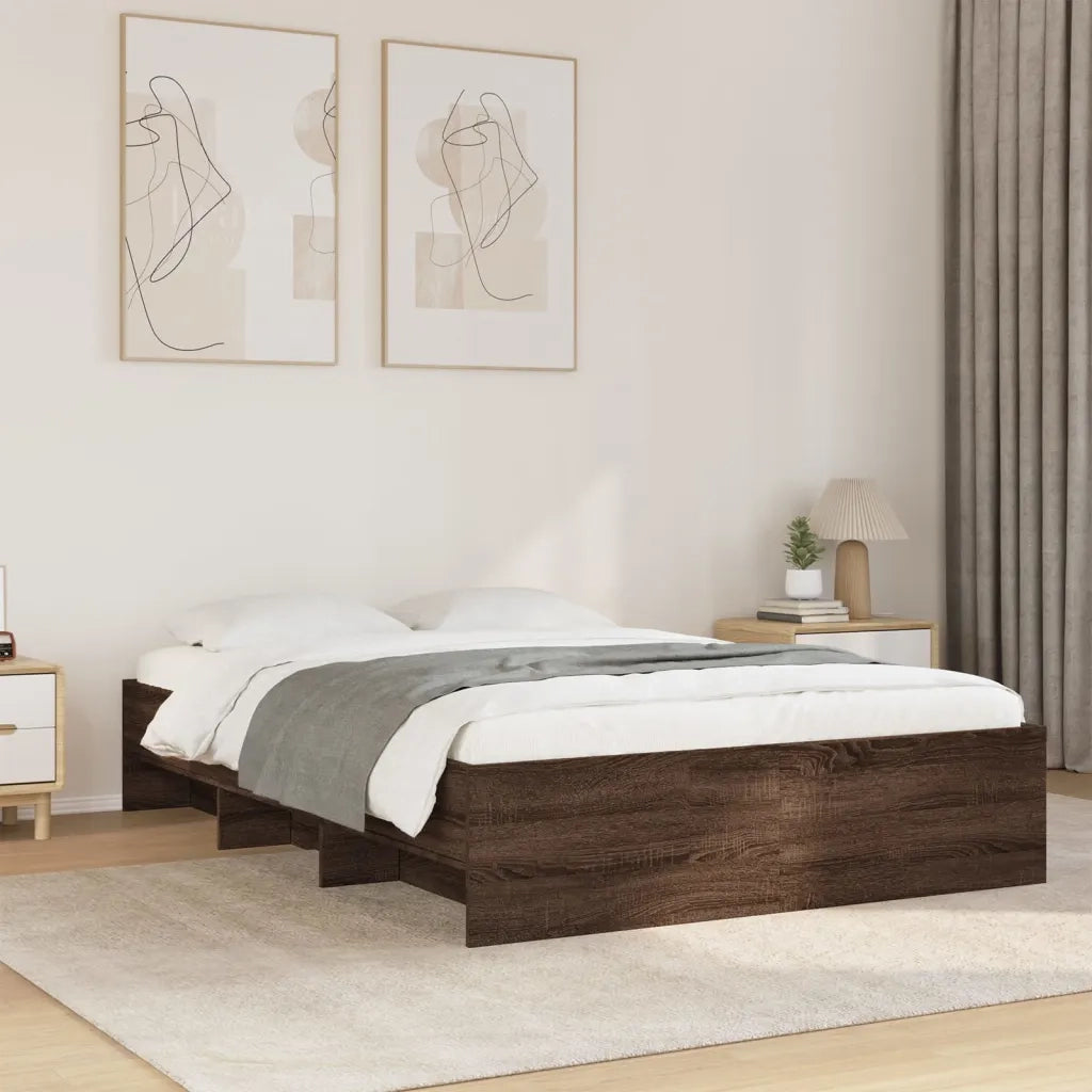 Giroletto senza Materasso Rovere Marrone 120x200 cm Truciolato 3295666