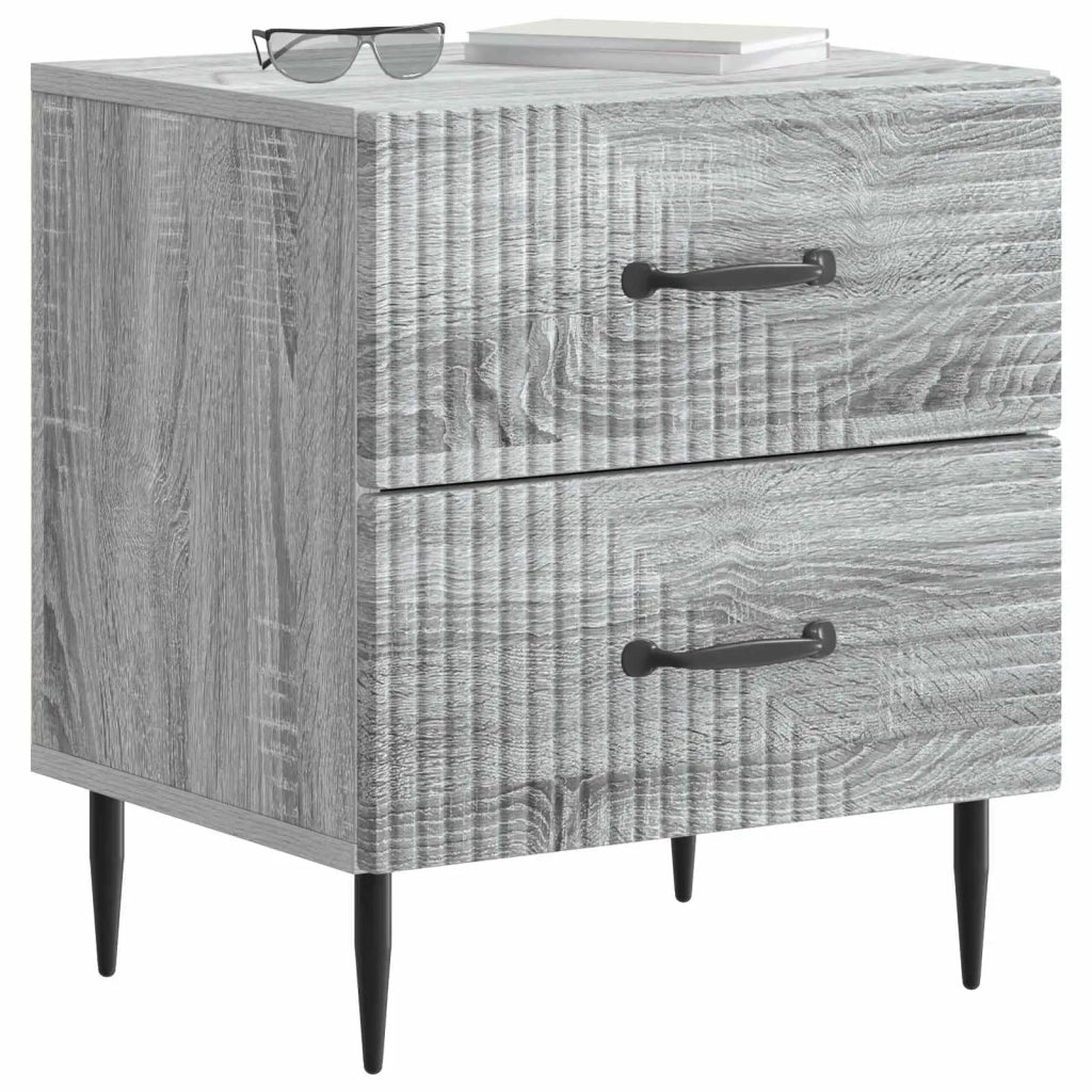 Armadio da Notte 2 pcs Grigio Sonoma 43 x 34,5 x 47,5 cm 894768