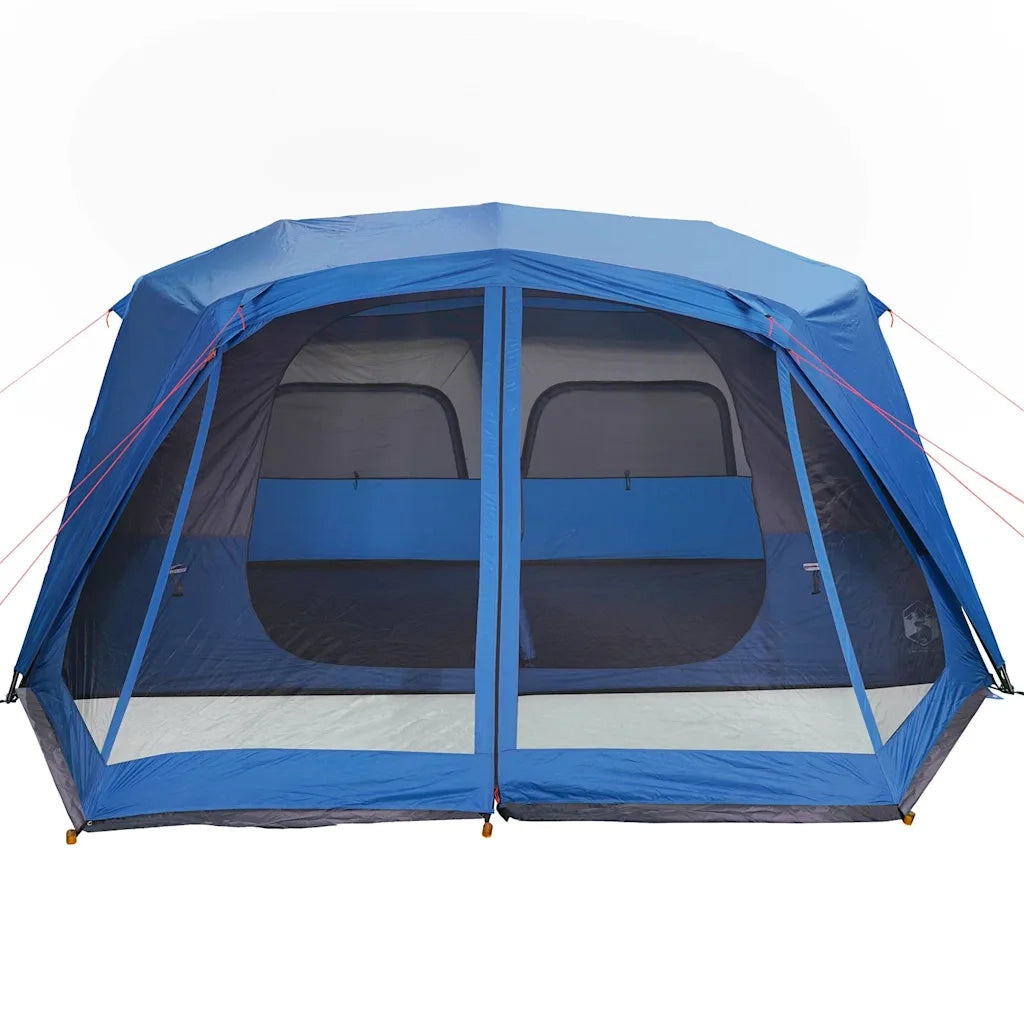 Tenda Campeggio 10 Persone-Tenda per Escursionismo Blu Rilascio Rapido Impermeabile