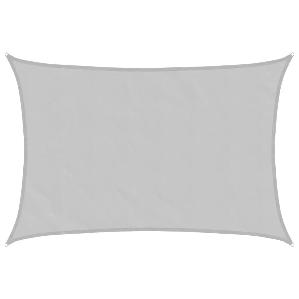Vela Parasole | Telo Ombra | Vela da ombra Grigio Chiaro 5x3 m 100% Poliestere Oxford