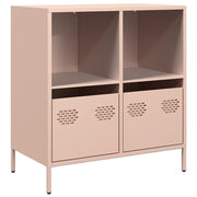 Credenza | Madia | Buffet da pranzo | Armadio da pranzo Rosa 68x39x73,5 cm in Acciaio Laminato a Freddo