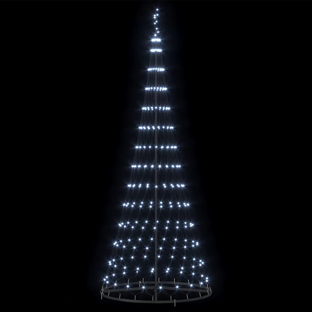 Albero di Natale LED con 295 LED Bianco freddo 250 cm Metallo 42018784