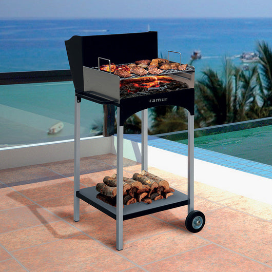Barbecue a Legna con Griglia in Acciaio Famur BK 6 Eco