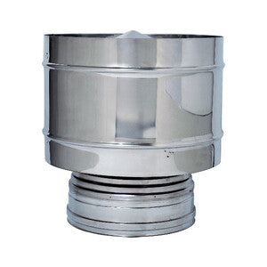 C FUMAIOLO A BOTTE INOX DOP PARETE D 10/15CM- 1,0 pz