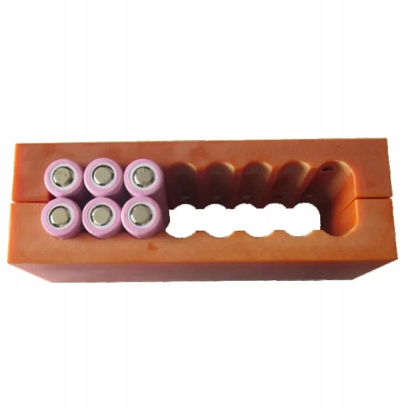 Forma per Saldatura Batterie 18650 con Magnete 2x5 – Struttura Stabile | Capacità 10 Celle