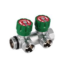 COLLETTORE 90° FASATO CON VITONI E DISCHETTO EK EUROCONO- 3/4 2 vie 3/4 EK- GF- pezzi 1