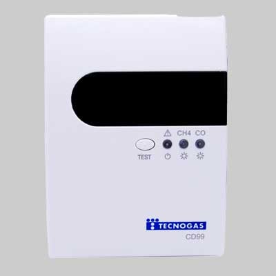 RILEVATORE A PARETE CD99 PER MONOSSIDO DI CARBONIO CO+METANO - 1 pezzi - Idroweb
