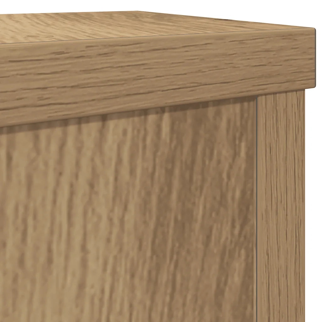 Supporti per Piante 2 pz Rovere 10x10x18 cm in Multistrato 852887