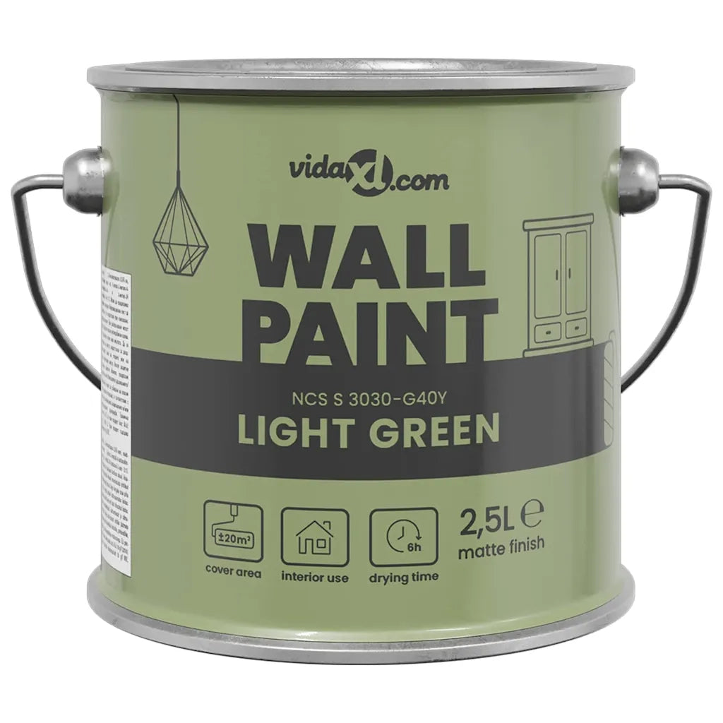 Pittura murale Verde 2,5 L Stampa da parete 4008523