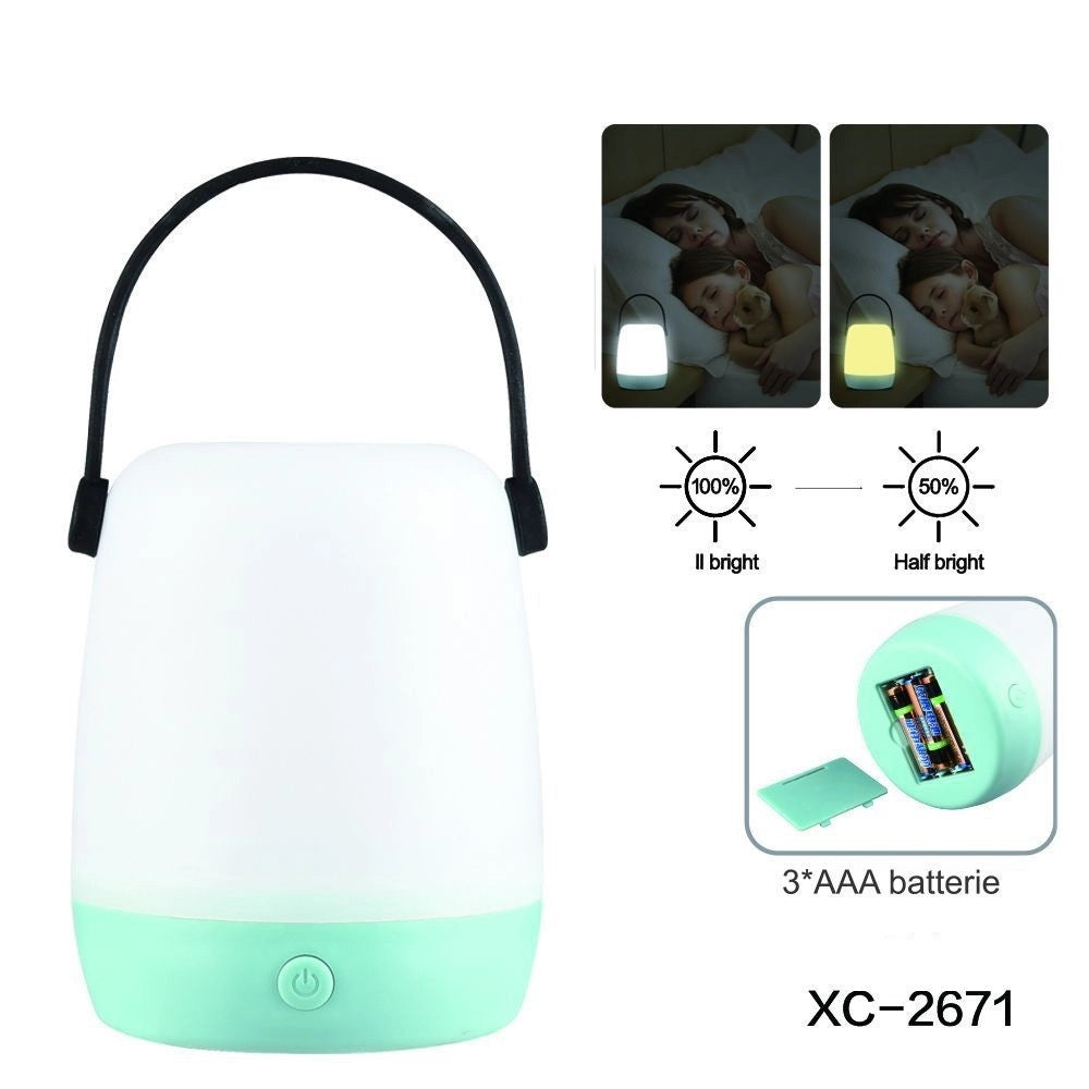 Trade Shop - Lampada Led Da Scrivania Tavolo Dimmerabile Portatile Manico A Batterie Dt-2671 -