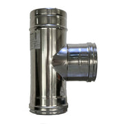 C RACCORDO A T INOX DOP PARETE D 13/18 CM- 1,0 pz