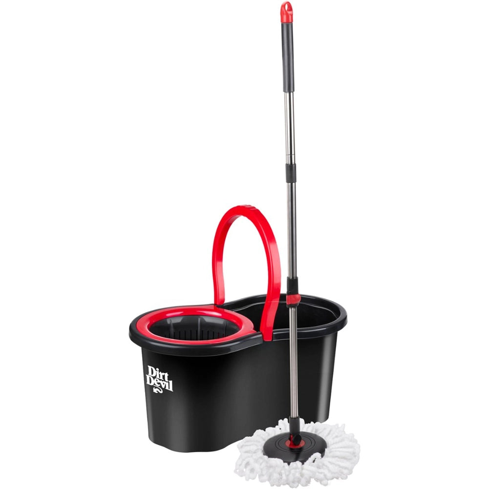 Set Mocio Rotante Dirt Devil a 360 Gradi Manico Estensibile Secchio Cestello 16L
