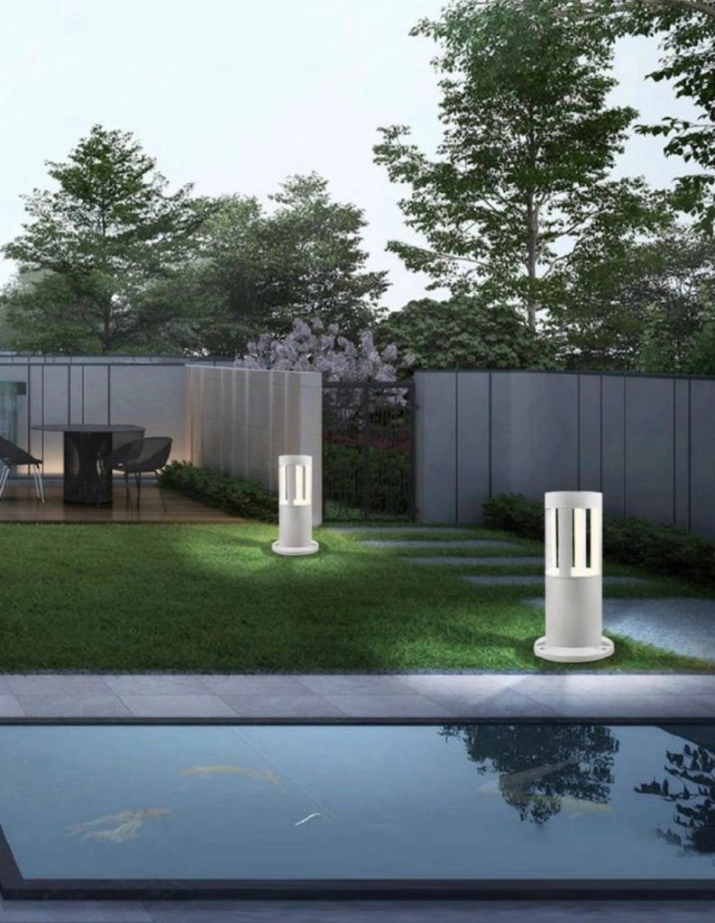 LAMPIONE PALO GIARDINO LED ILLUMINAZIONE DA ESTERNO 15W IP65 30CM LUCE FREDDA PER DECORAZIONE AIUOLE PRATO PAVIMENTO