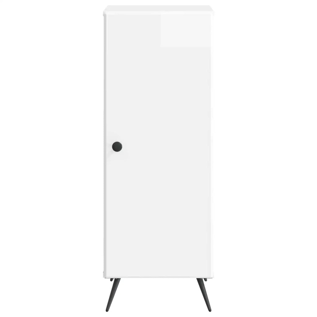 Credenza Bianco Lucido 33 x 34,5 x 90 cm Legno ingegnerizzato 895519